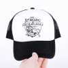 Trucker Hat - "Strong & Courageous" Black & White - Swanson Christian Products
