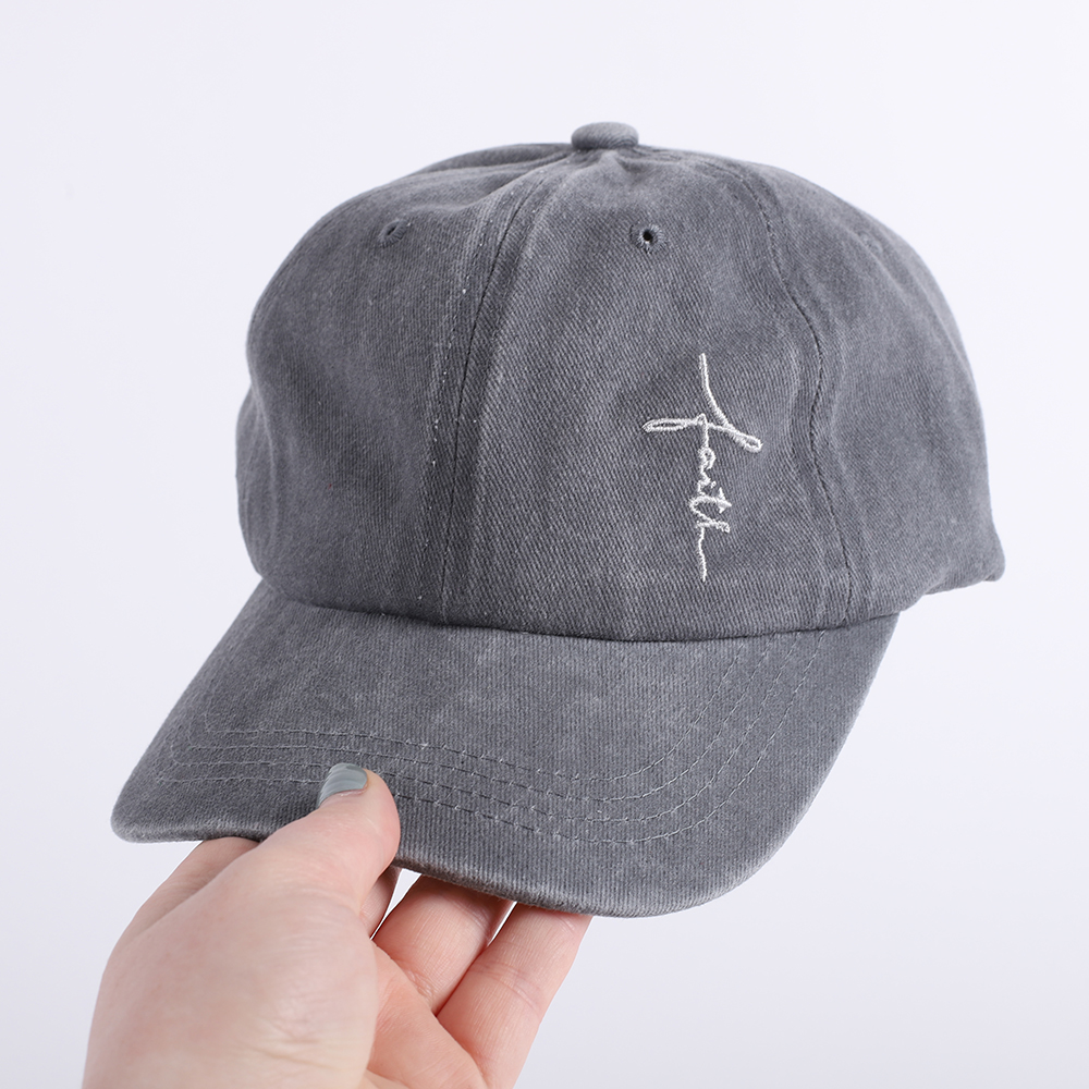 Hat - "Faith" Grey - Swanson Christian Products