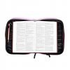 Bible Cover Canvas Colorful Black/Pink L- Swanson Christian Products
