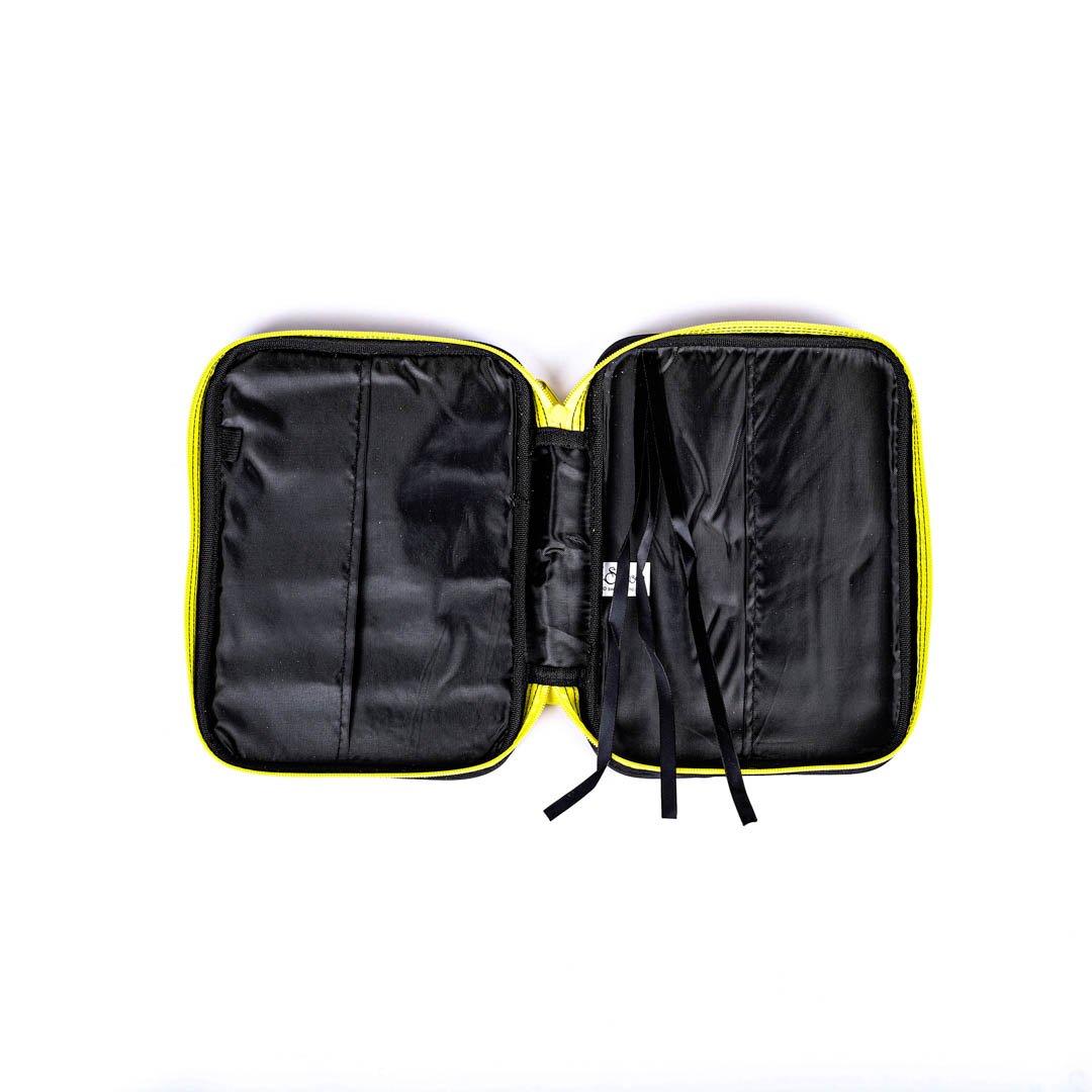 Bible Cover Canvas Colorful Black/Yellow M - Swanson Christian Products