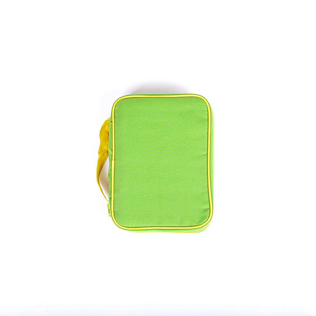 Bible Cover Canvas Colorful Green/Yellow M- Swanson Christian Products
