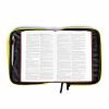 Bible Cover Canvas Colorful Green/Yellow M- Swanson Christian Products