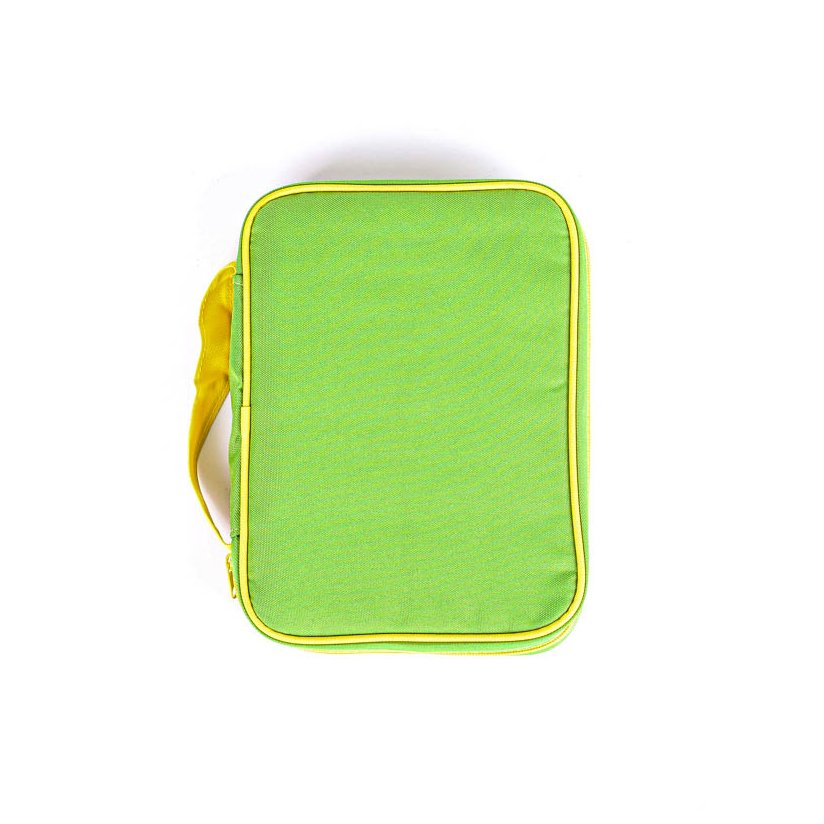 Bible Cover Canvas Colorful Green/Yellow L - Swanson Christian Products