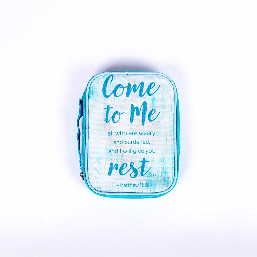 Bible Cover Canvas Come To Me M- Swanson Christian Products