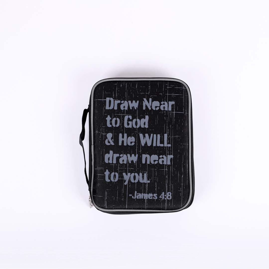 Bible Cover Canvas Draw Near To God L- Swanson Christian Products