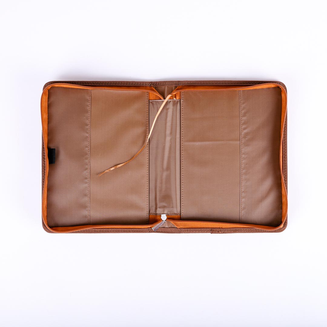 Imitation Leather Stand Firm 2-Tone Brown L - Swanson Christian Products