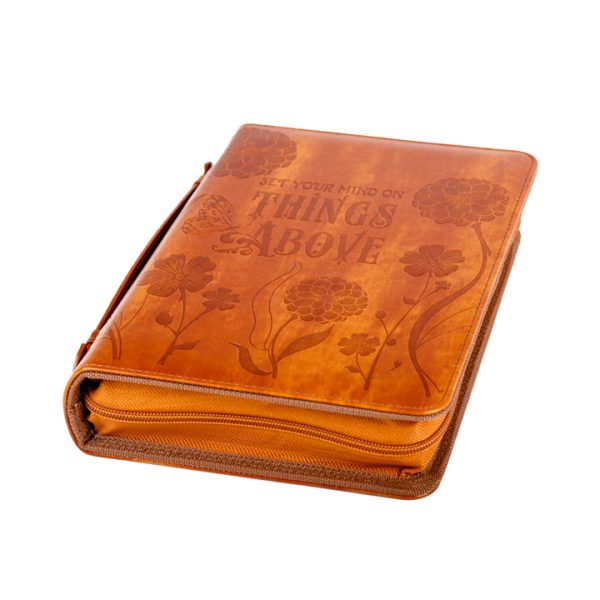 Imitation Leather Things Above Light Brown L - Swanson Christian Products