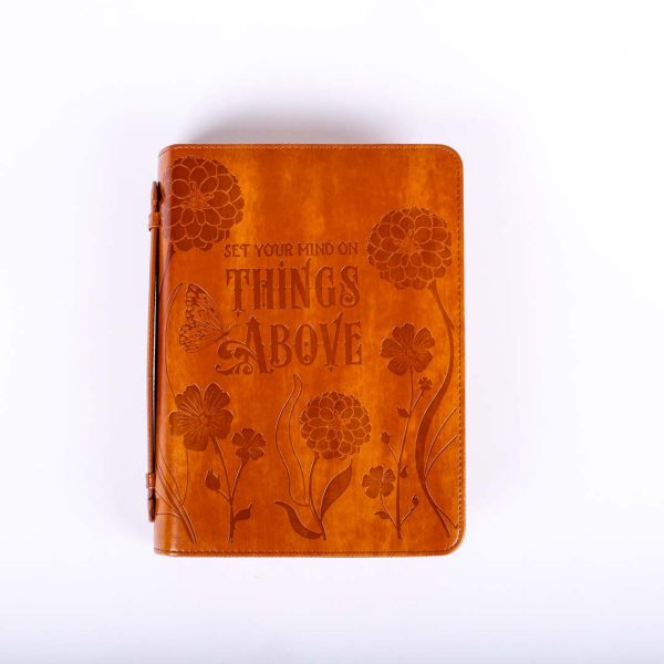 Imitation Leather Things Above Light Brown L - Swanson Christian Products