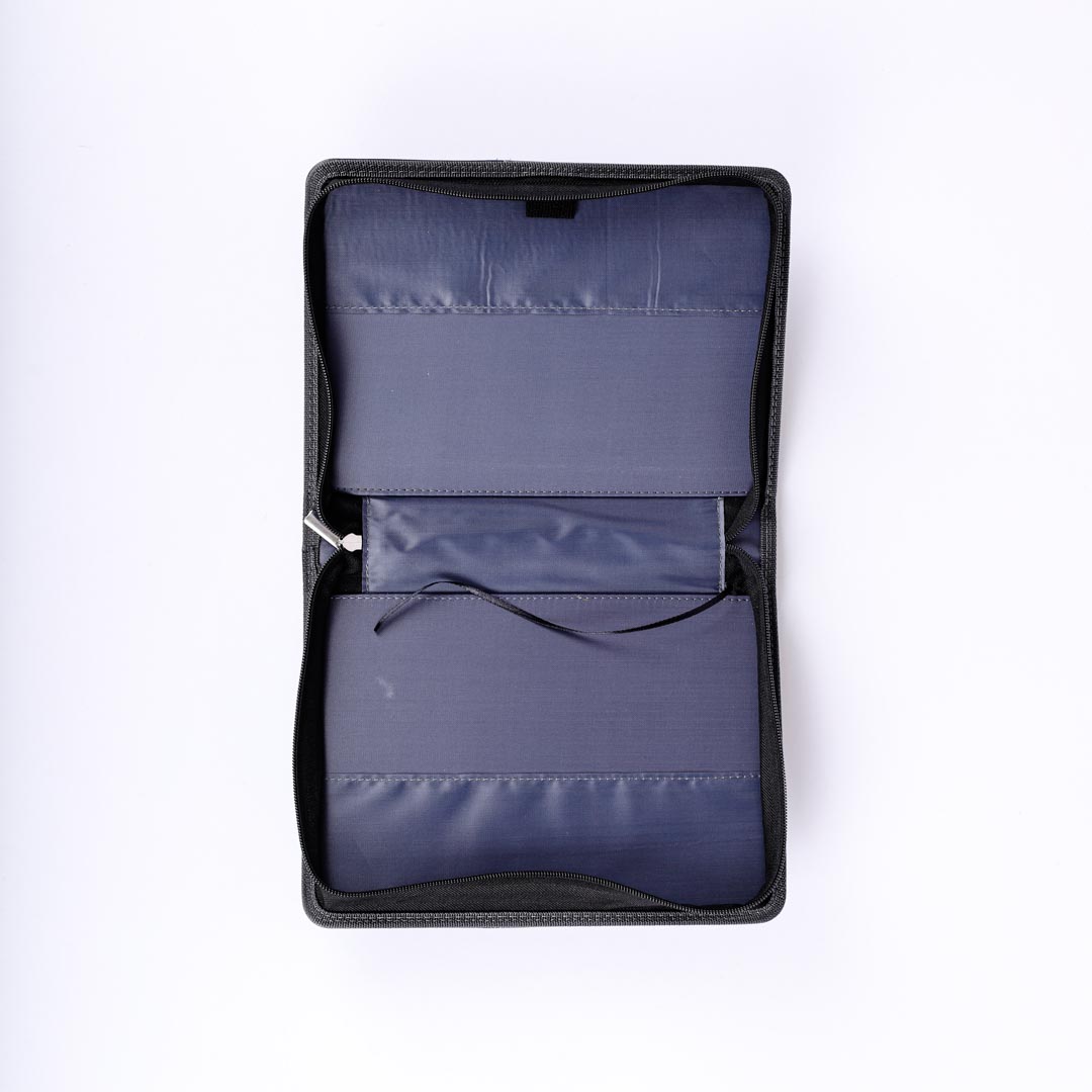 Imitation Leather Unshakable Faith Grey/Black L - Swanson Christian Products