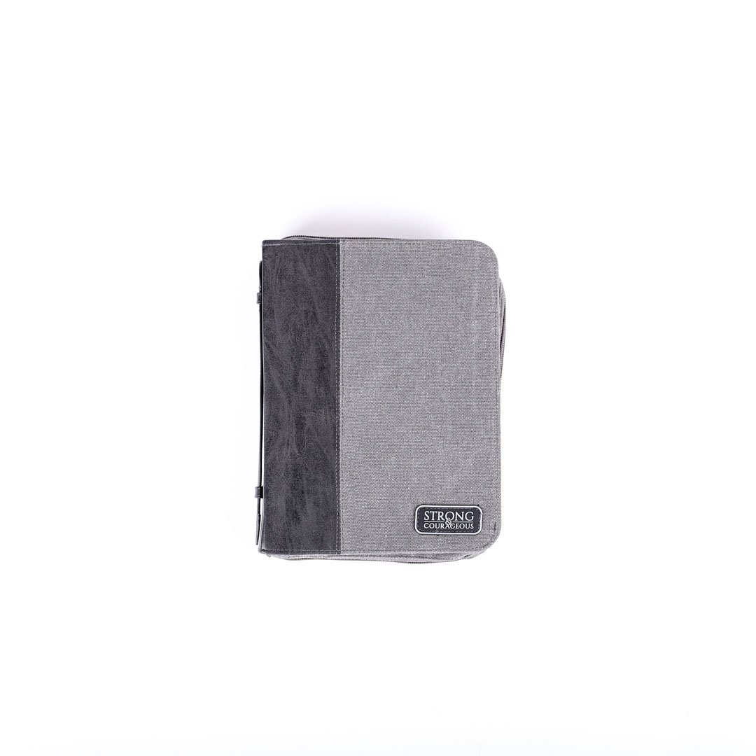 Bible cover- Imitation Leather-Strong & Courageous- Swanson Christian Products
