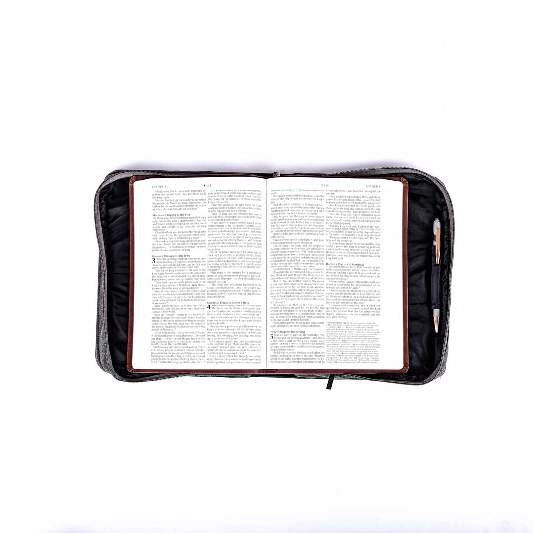 Bible cover- Imitation Leather-Strong & Courageous- Swanson Christian Products