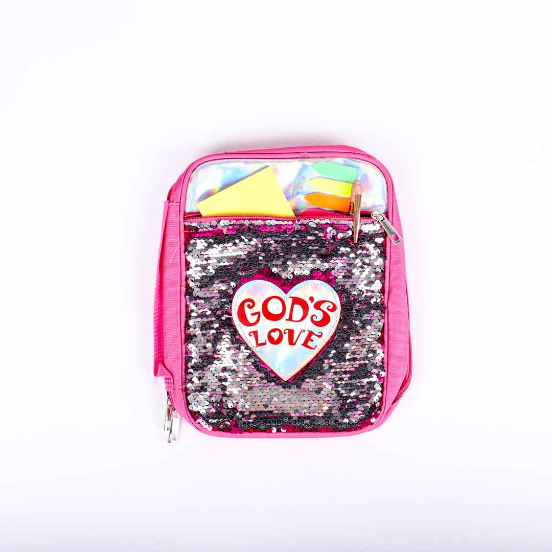 Bible Cover - Sequin Gods Love M | Swanson Christian Products