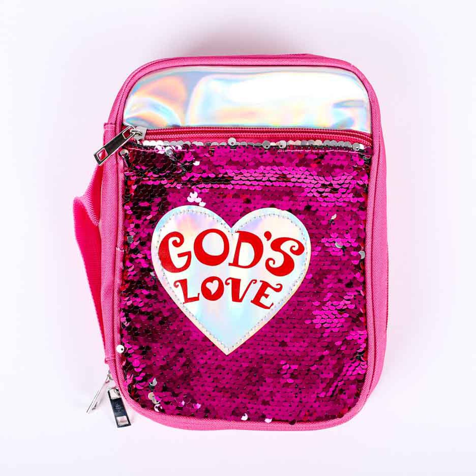 Bible Cover - Sequin God's Love- Swanson Christian products