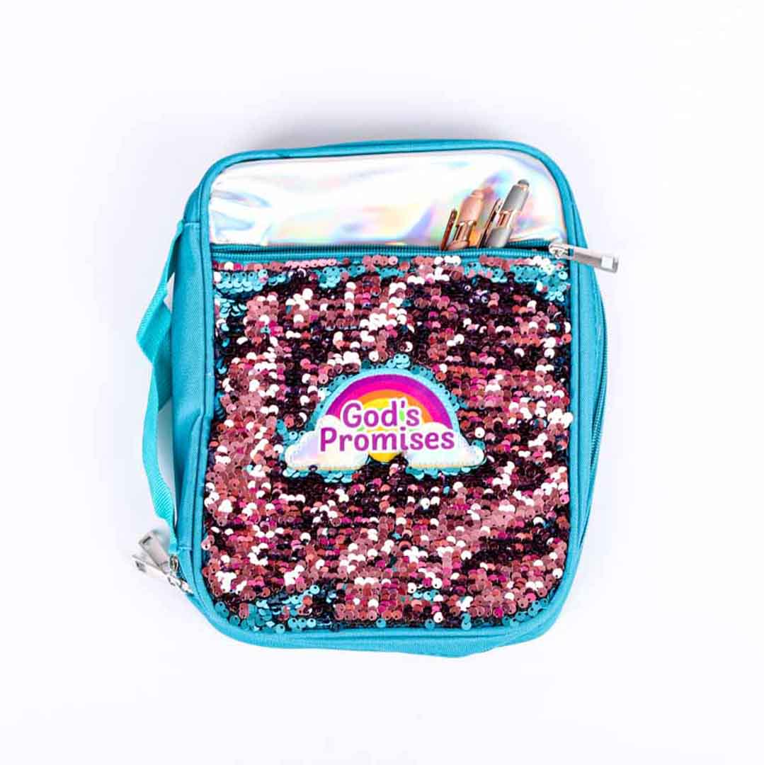 Bible Cover - Sequin Gods Promises L | Swanson Christian Products