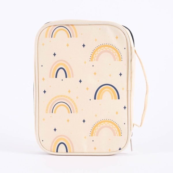 Canvas Bible Cover - Rainbows - L | Swanson Christian Products
