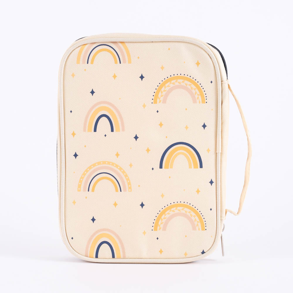 Canvas Bible Cover - Rainbows - L | Swanson Christian Products