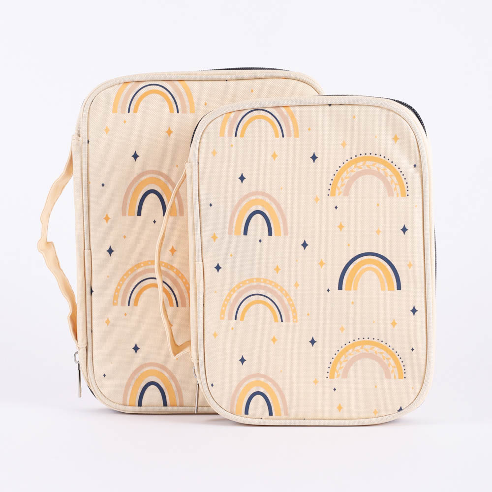 Canvas Bible Cover - Rainbows - L | Swanson Christian Products