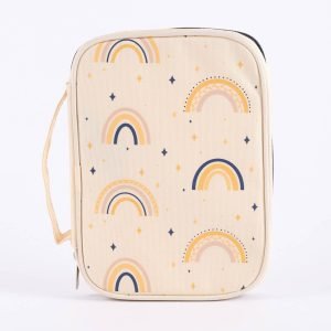 Canvas Bible Cover – Rainbows – M
