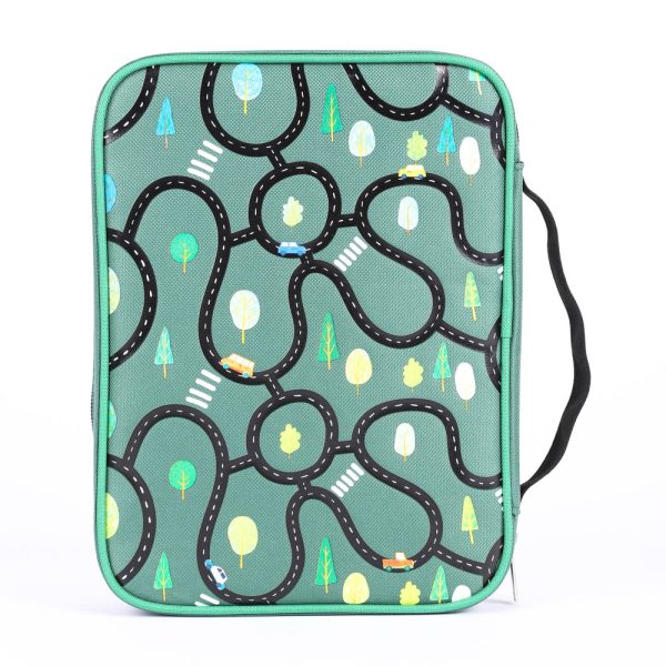 Canvas Bible Cover - Green Map - M | Swanson Christian Products