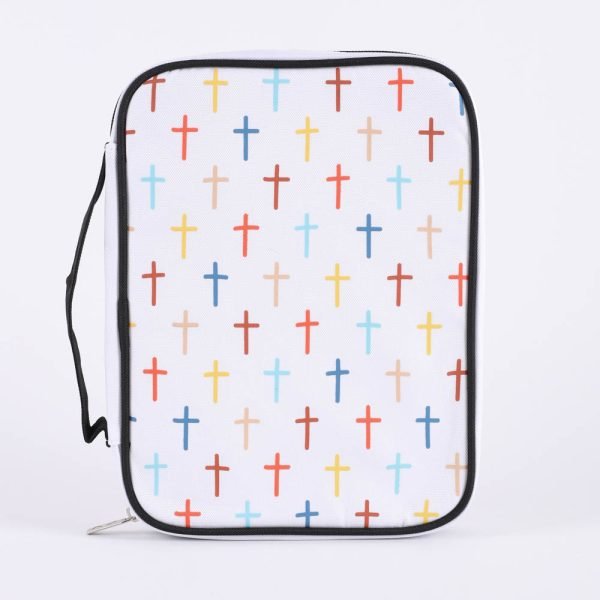 Canvas Bible Cover - Colorful Crosses - M | Swanson Christian Products