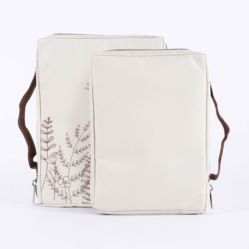 Canvas Bible Cover - Isaiah 40:8 Wildflowers - M | Swanson Christian Products