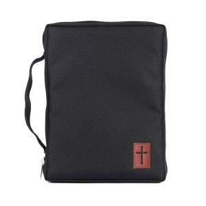 Canvas Bible Cover – Cross Patch – M