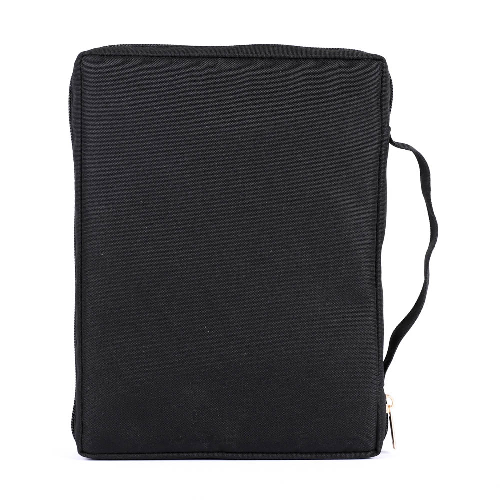 Canvas Bible Cover - Cross Patch - M | Swanson Christian Products