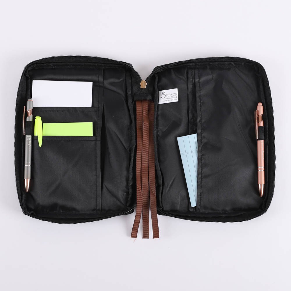 Canvas Bible Cover - Cross Patch - M | Swanson Christian Products