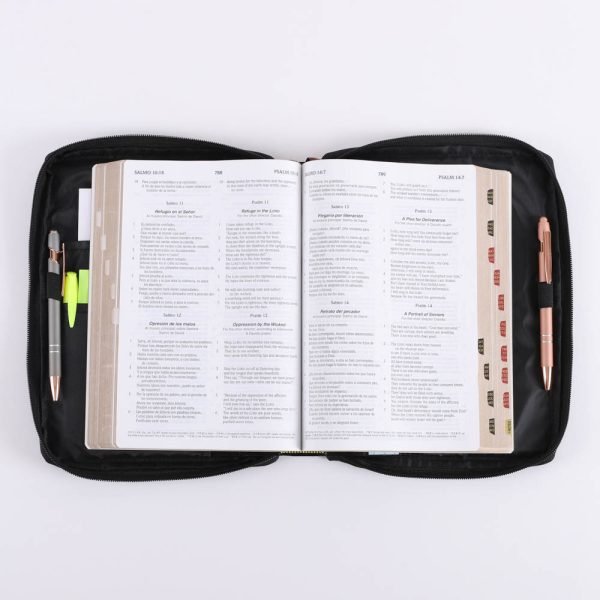 Canvas Bible Cover - Cross Patch - M | Swanson Christian Products