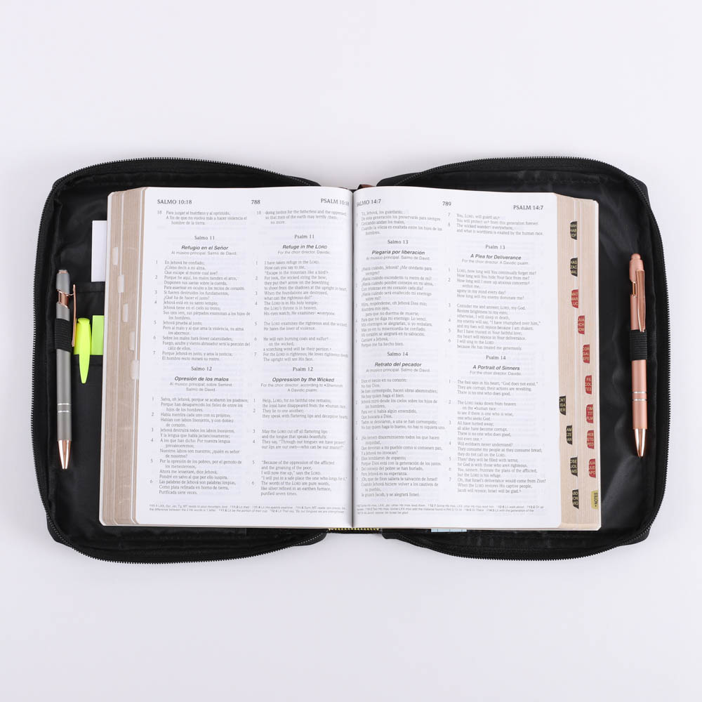 Canvas Bible Cover - Cross Patch - M | Swanson Christian Products