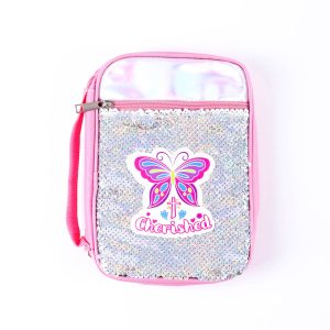 Canvas Bible Cover with Reversible Sequins – Cherished – M