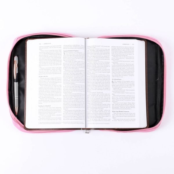 Canvas Bible Cover with Reversible Sequins - Cherished - M | Swanson Christian Products