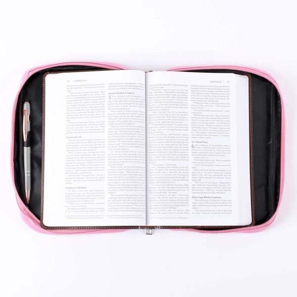 Canvas Bible Cover with Reversible Sequins - Cherished - L | Swanson Christian Products