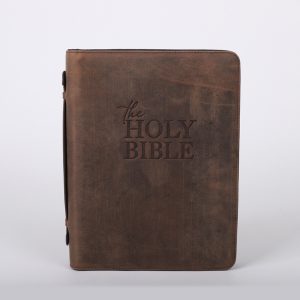 Bible Cover – Buffalo Leather – Holy Bible – L