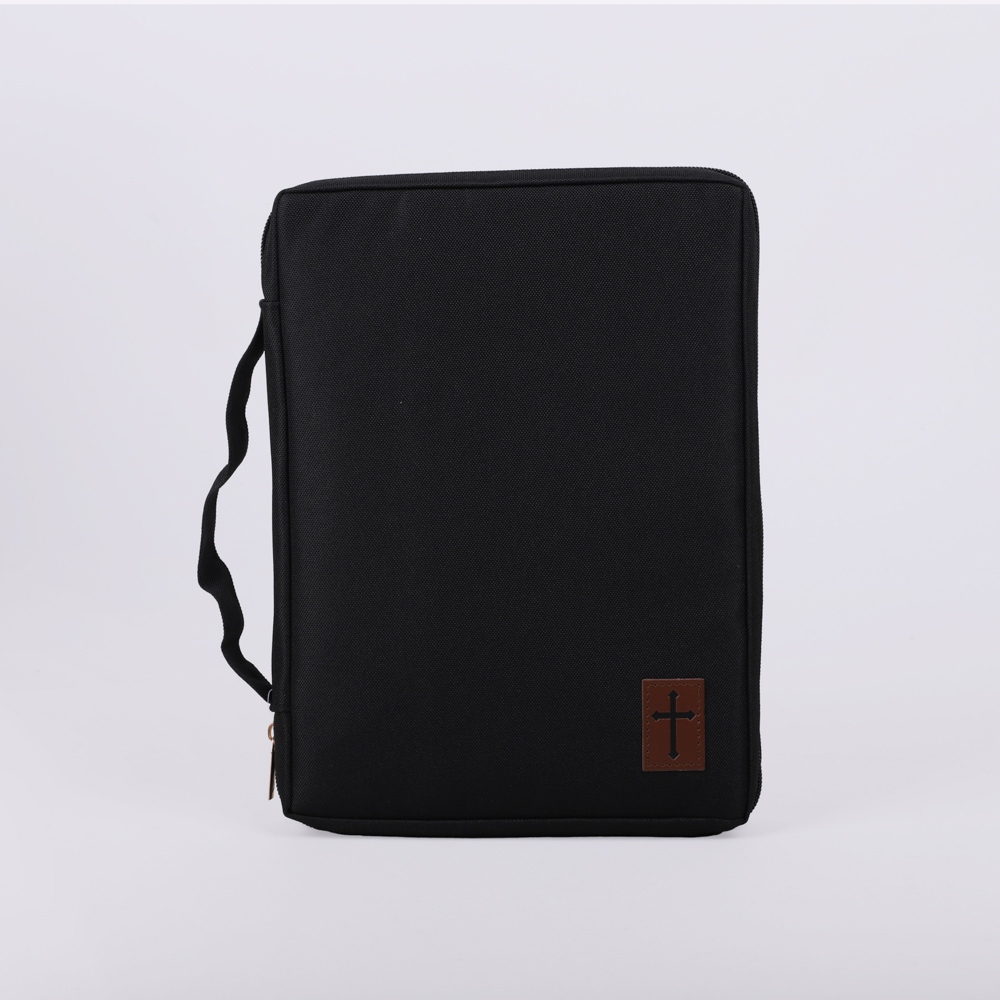 Bible Cover Canvas Cross Patch XL