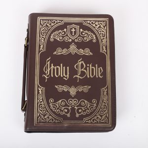 Bible Cover – Imitation leather – Ornate Gold – Holy Bible – L