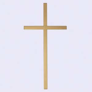 Wall Cross 7″ Gold