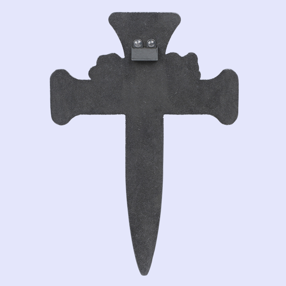 Wall Cross - Nail Cross with Thorns - Isaiah 53:5 - Image 2