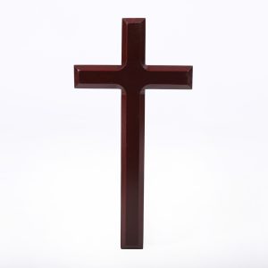 Wall Cross 10″ Pine, Cherry Finish