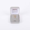 Necklace - Sterling Silver - Cross with Rounded Tips - 16-18" Gold - Swanson Christian Products