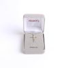 Necklace - Sterling Silver - Cross with Gold Overlay and Crystal - 18" Silver - Swanson Christian Products