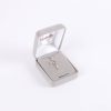 Necklace - Sterling Silver - Outlined Cross with Brushed Silver - 18" Silver - Swanson Christian Products