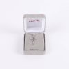 Necklace - Sterling Silver - Outlined Cross with Brushed Silver - 18" Silver - Swanson Christian Products