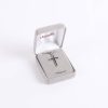 Necklace - Sterling Silver - Epoxy Filled Cross - 24" Silver - Swanson Christian Products