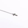 Necklace - Sterling Silver - Epoxy Lined Cross - 18" Silver - Swanson Christian Products