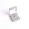 Necklace - Sterling Silver - Epoxy Lined Cross - 18" Silver - Swanson Christian Products