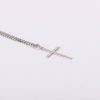 Necklace - Sterling Silver Tapered Cross - 24" Silver - Swanson Christian Products