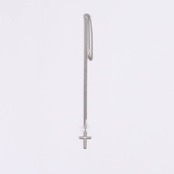 Necklace - Sterling Silver - Cross with Dove Cutout - 24" Silver - Swanson Christian Products