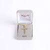 Necklace - Sterling Silver - Cross of Nails - 24" Gold with Silver - Swanson Christian Products