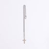 Necklace - Sterling Silver - Cross with Gold Cross Center - 24" Silver - Swanson Christian Products